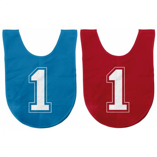 Team-Leibchen Blau/Rot 20er