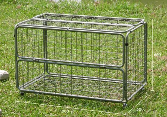 Ballwagen mit Rollen, grau