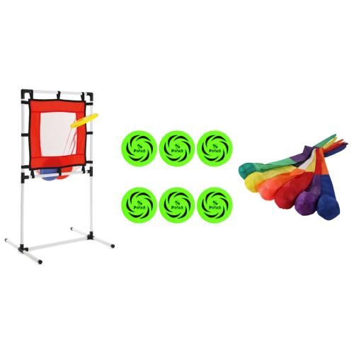 Frisbee-Tor + Wurfscheibe 6er + Kometenball 6er