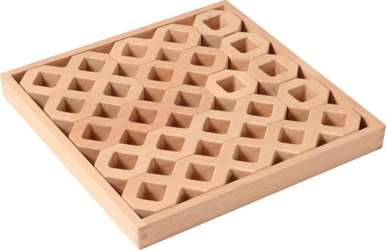 Holzbaukasten Wabe 12tlg.