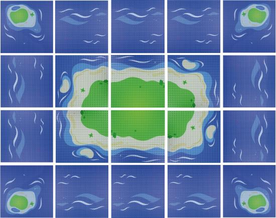 Bauplatten 20er Insel