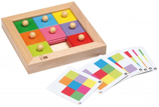 Holz Schiebespiel inkl. 6 Karten