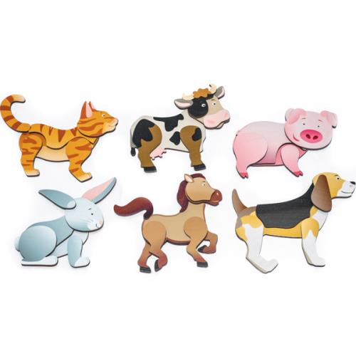 Magnetpuzzle - Thema: Bauernhoftiere