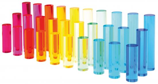 Acryl-Zylinder verschiedene Längen 30er Set