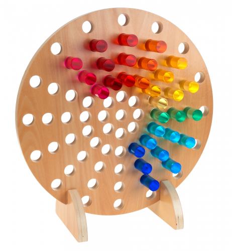 Runder Lochrahmen inkl. 30 Acrylsticks