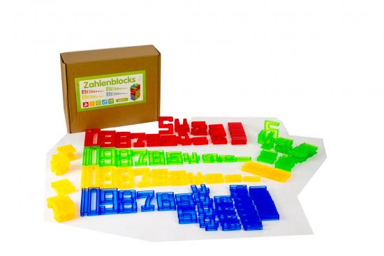 Zahlenblocks 140tlg. in 4 Farben
