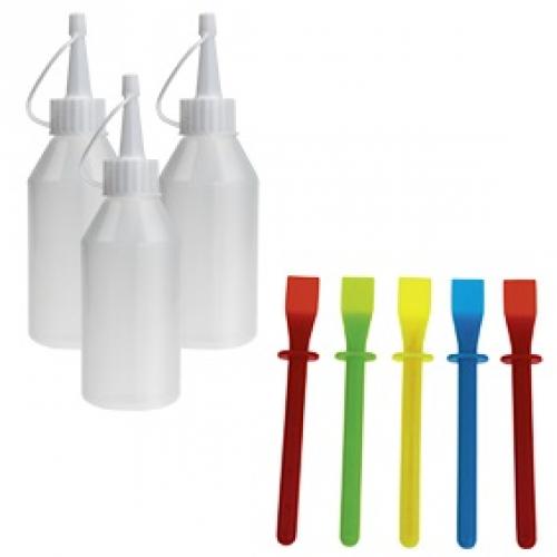 20x Leerflaschen + 5x Schaber