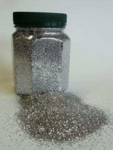Glitter 350g normal oder 3D  - Auswahl: silber
